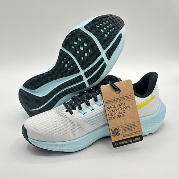 Women's Nike Air Zoom Pegasus 39 White-Volt-Bright Crimson DX3350-100 Size 6.5 - Picture 6 of 12